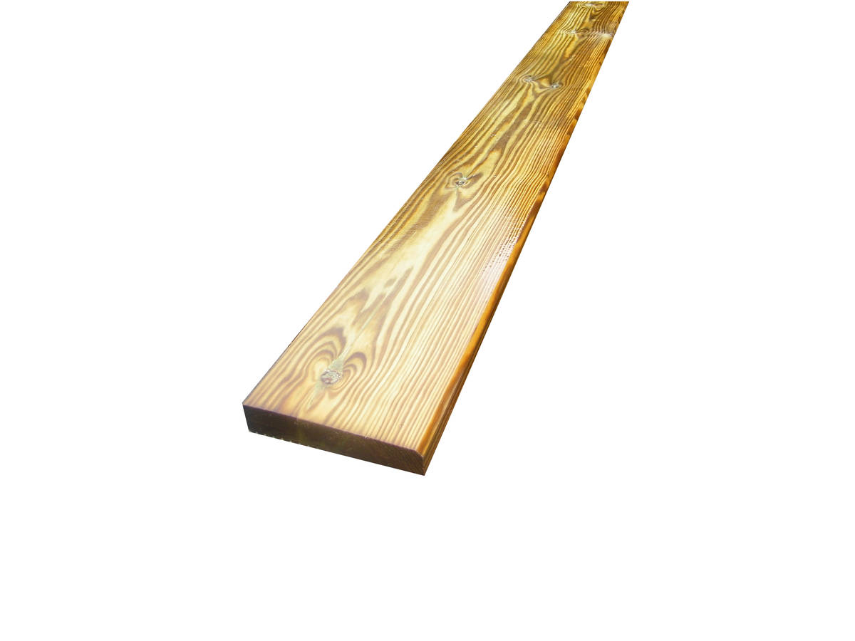 Lame de terrasse Pin Sylvestre classe 4 vert - 1 face lisse/ 1 face