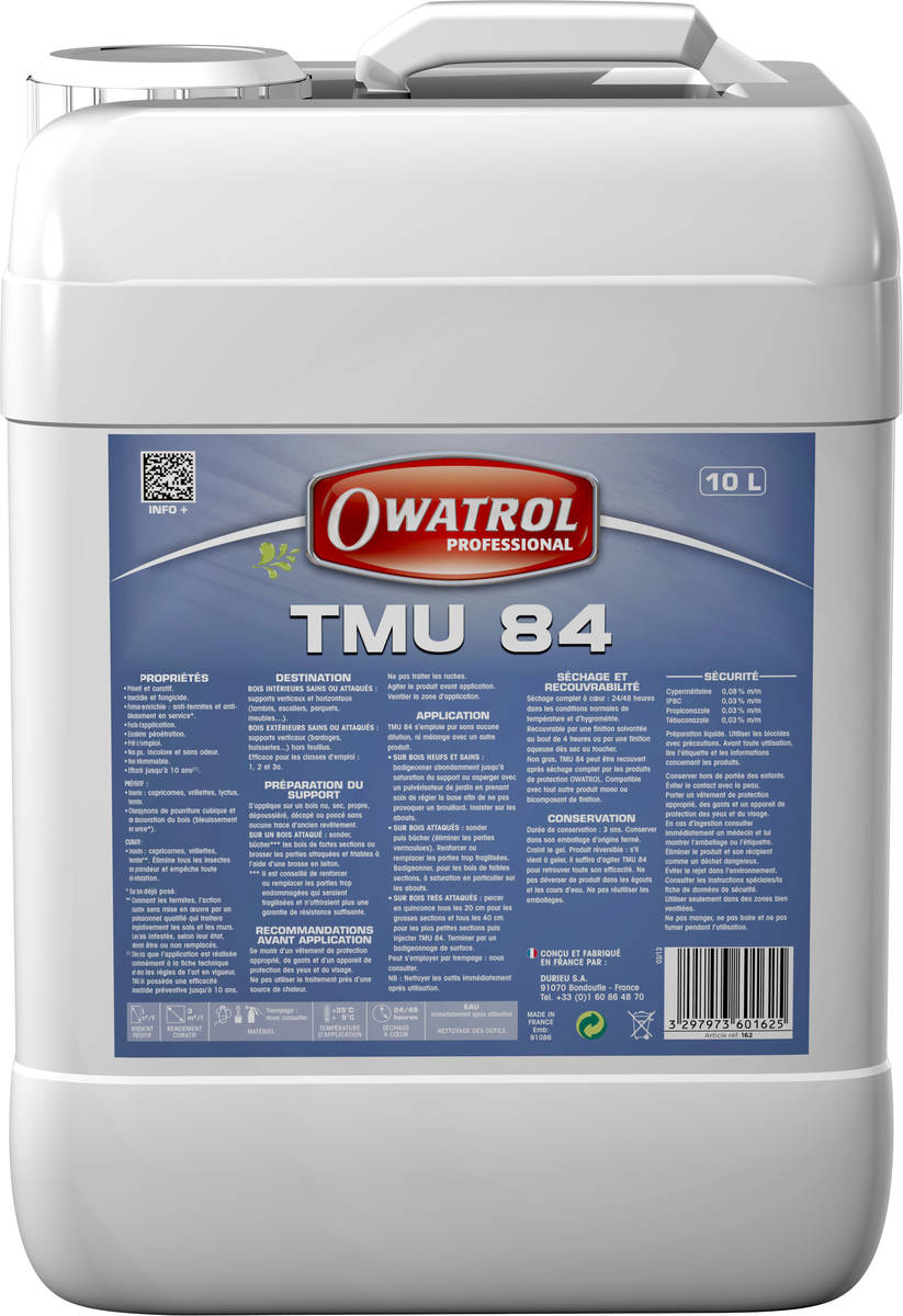 Traitement multi-usages de préservation TMU 84 - bidon de 10 litres