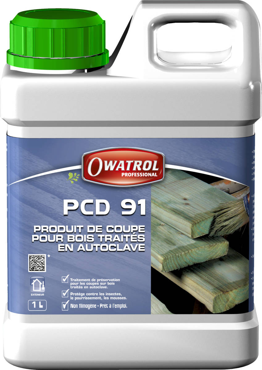 Produit de coupe pour bois traités en autoclave PCD 91 vert - bidon de 1 litre