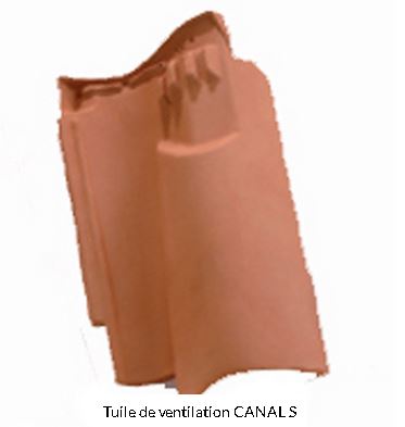 Tuile de ventilation CANAL S (section 37cm2)