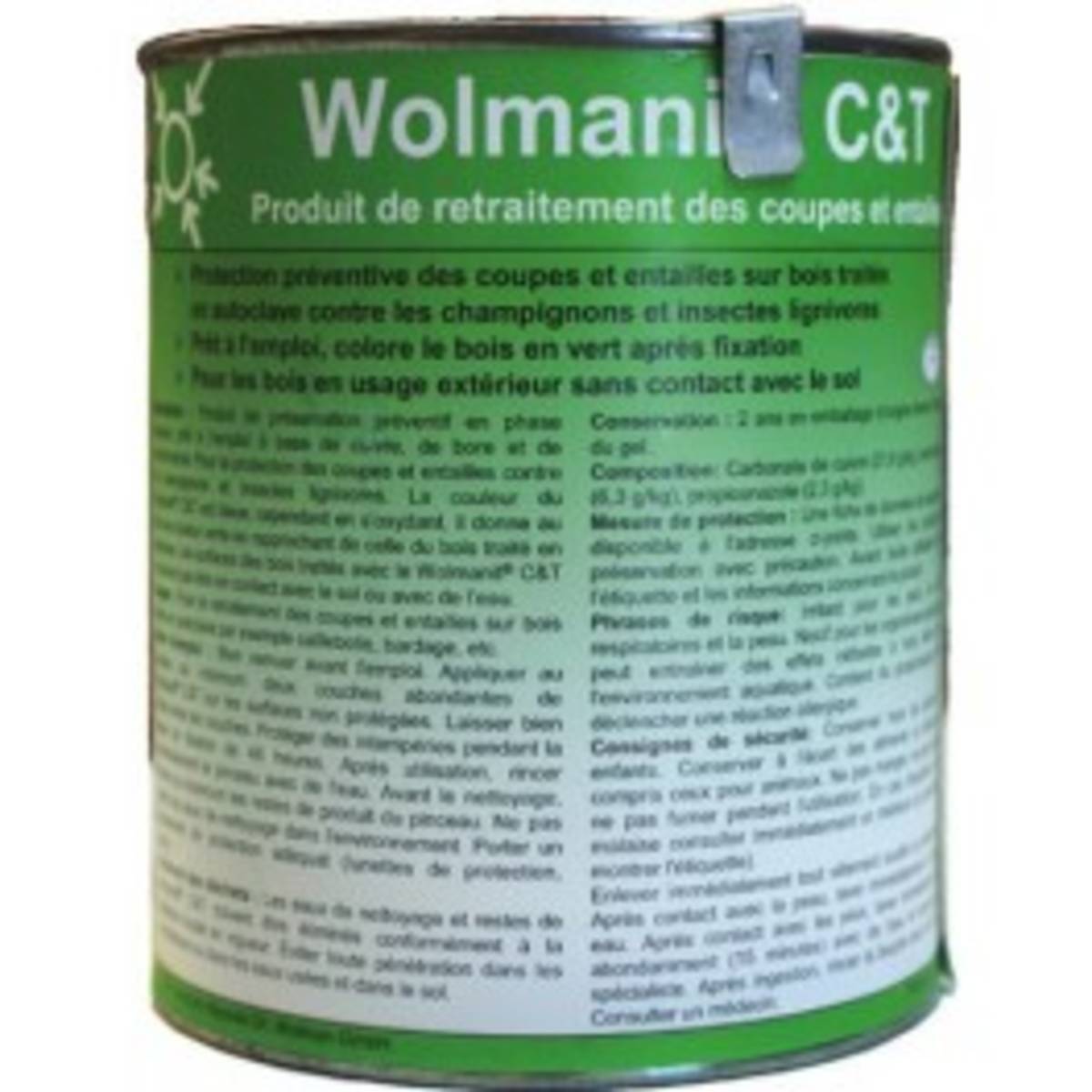 Retraitement des coupes - Wolmanit  Marron (pot de 0,75kg)