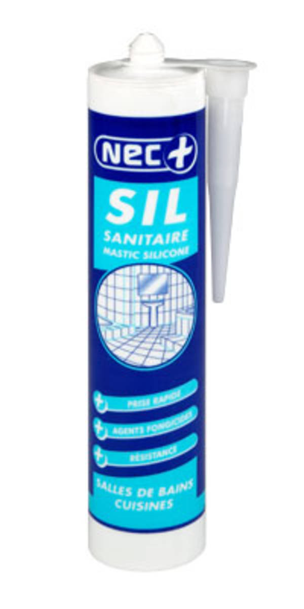 Mastic silicone - SIL SANITAIRE Blanc-c. 310 ml