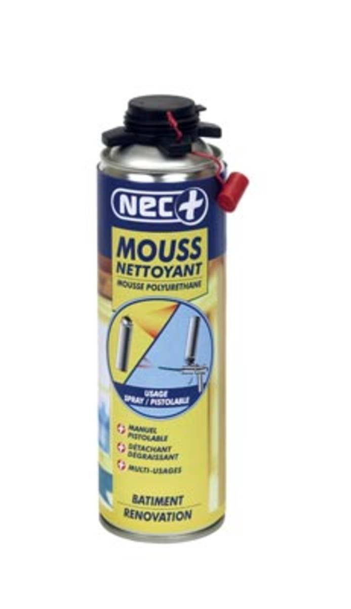 nettoyant mousses expansives incolore - NEC+ MOUSSE NETTOYANT PU incolore-a. 500 ml