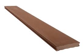 Lame de terrasse en bois composite - elegance lisse SILVADEC brun exotique - 138x23x4000mm
