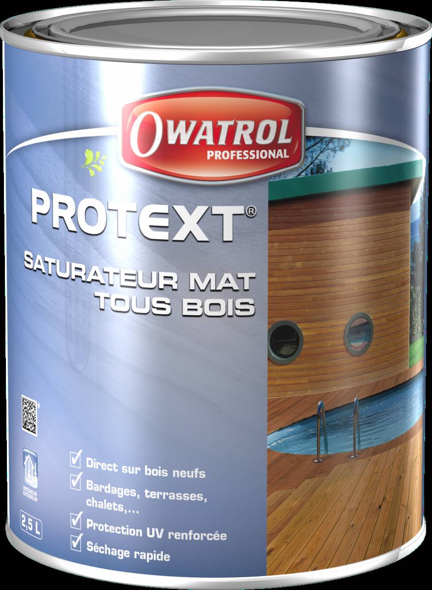 Saturateur mat tous bois PROTEXT - pot de 5 litres - padouk