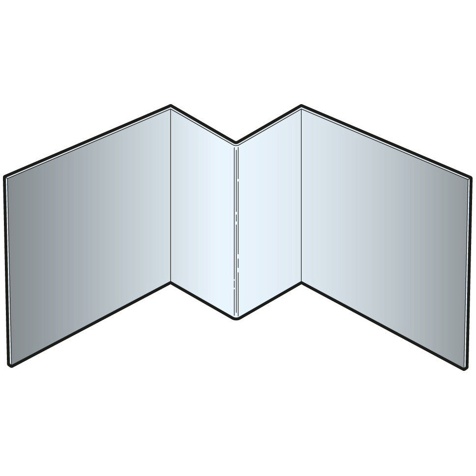 Accessoire clin cedral lap coin exterieur asymétrique alu coloré - 3ml coloris C01 à C10 - réf 25