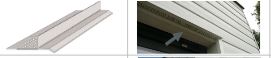 AIGIS Accessoire Bardage Larmier Ventilé de 65mm Longueur 3ml Coloris assorti